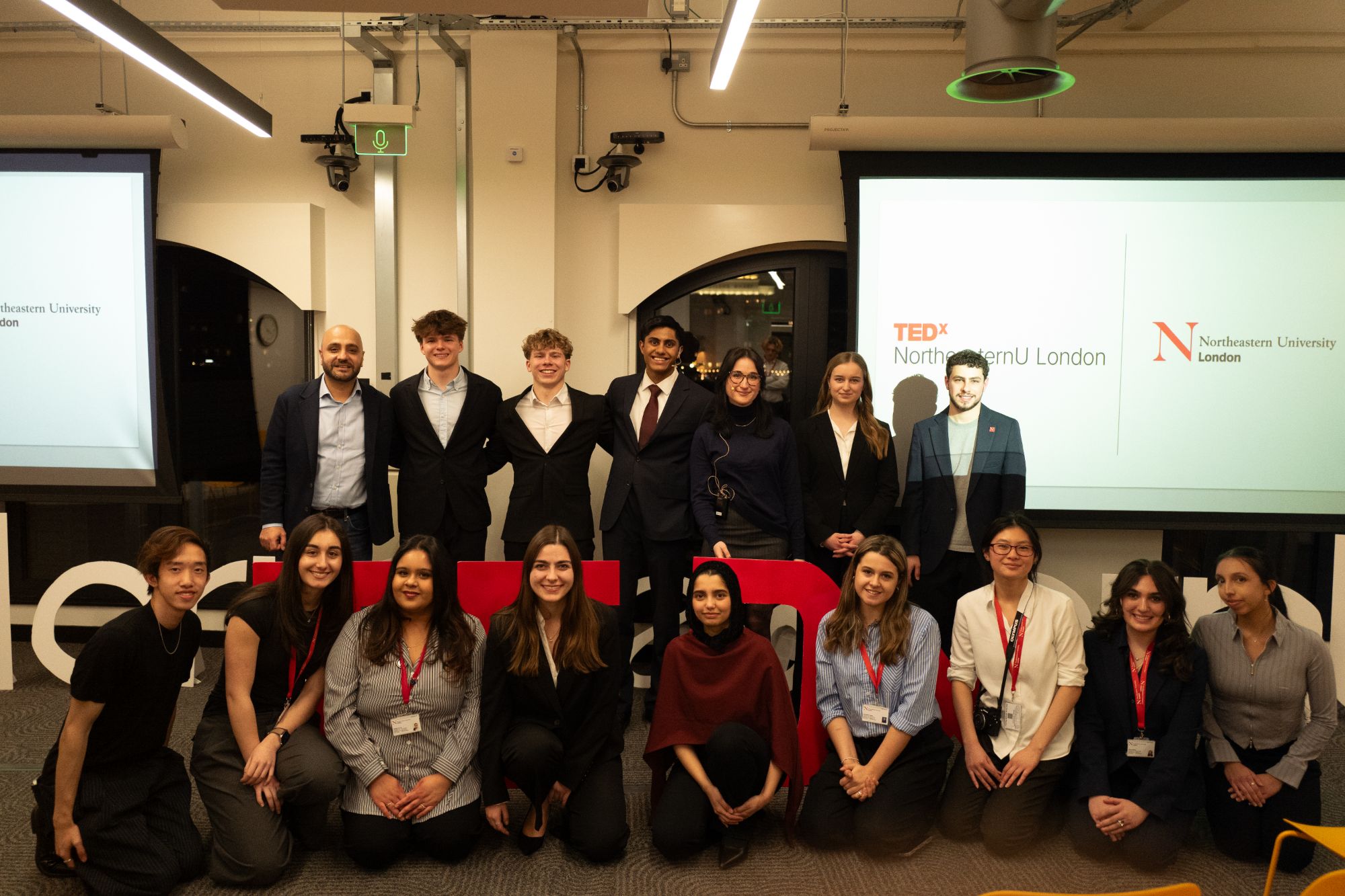TEDxNortheasternU London team and speakers